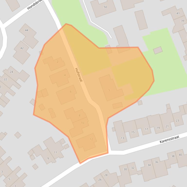 Kaart van postcodegebied 6121ZE.