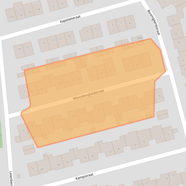 Kaart van postcodegebied 6122AH.