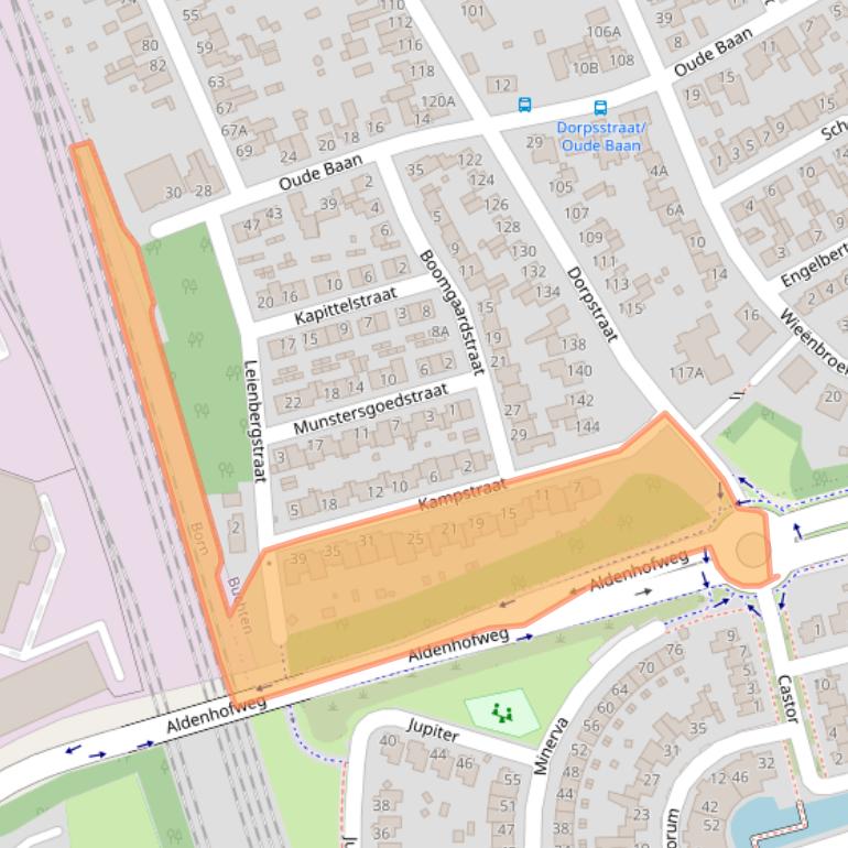 Kaart van postcodegebied 6122AK.