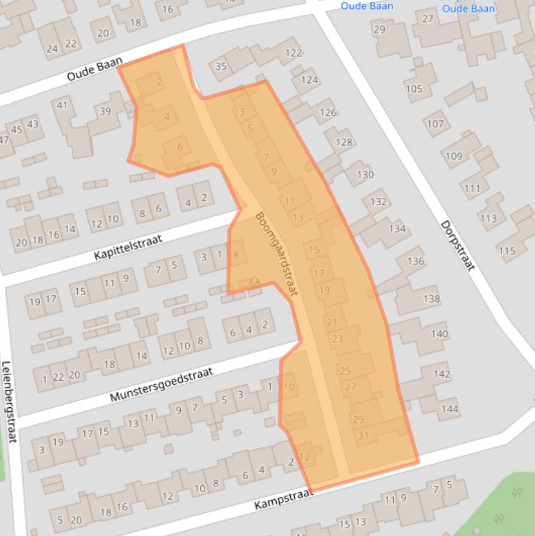 Kaart van postcodegebied 6122AN.