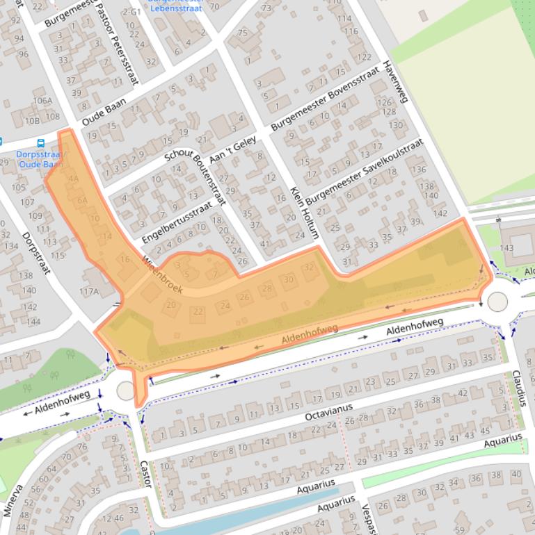 Kaart van postcodegebied 6122AP.