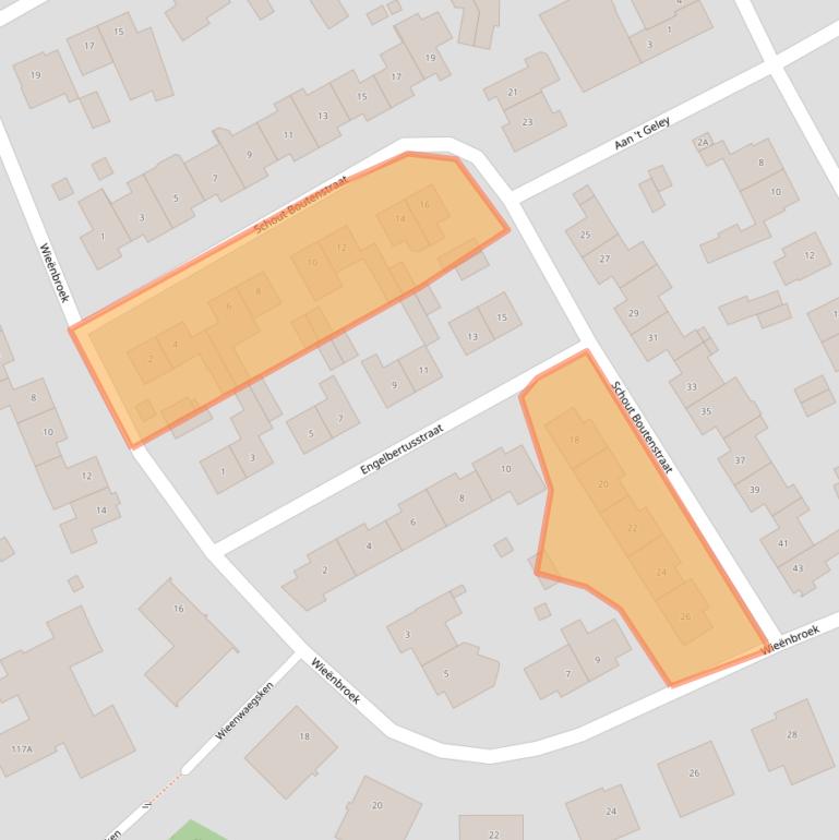 Kaart van postcodegebied 6122AR.