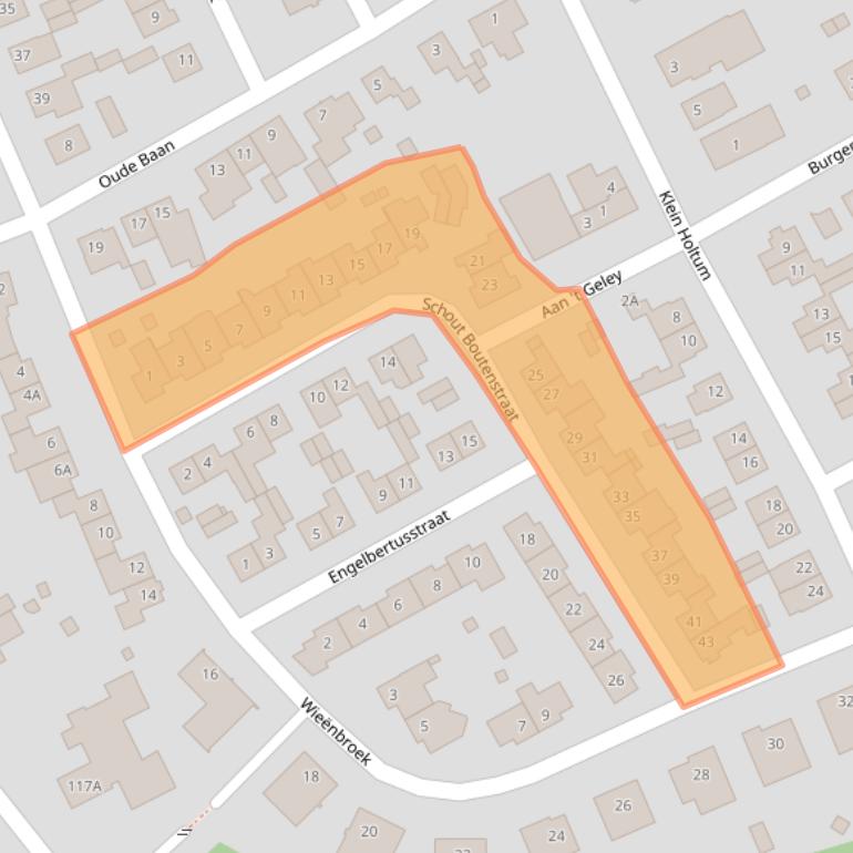 Kaart van postcodegebied 6122AS.