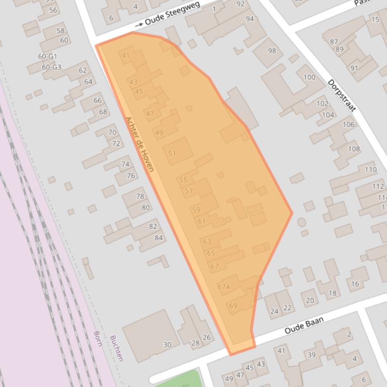 Kaart van postcodegebied 6122BD.