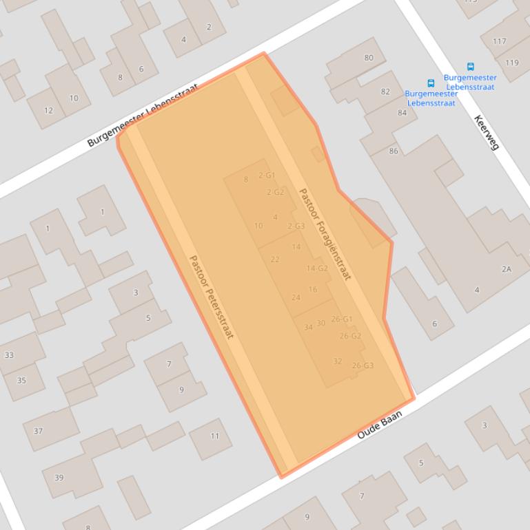 Kaart van postcodegebied 6122BS.