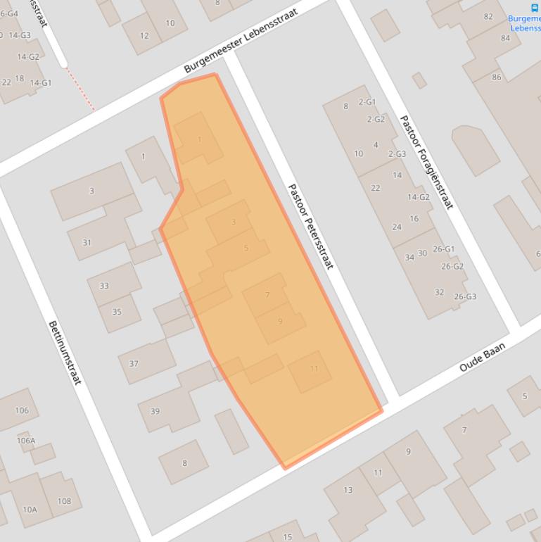 Kaart van postcodegebied 6122BW.