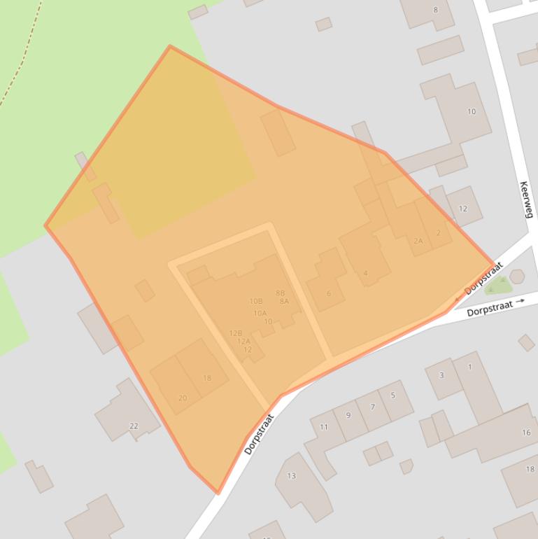 Kaart van postcodegebied 6122CA.