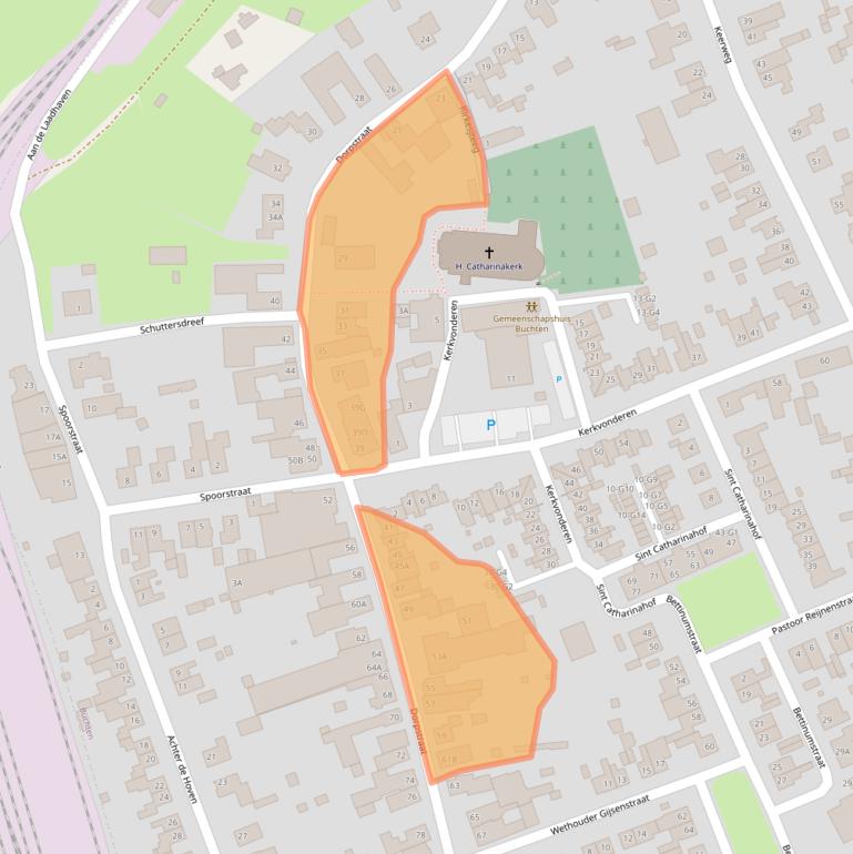 Kaart van postcodegebied 6122CE.