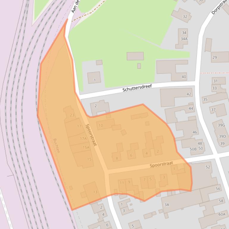 Kaart van postcodegebied 6122CJ.