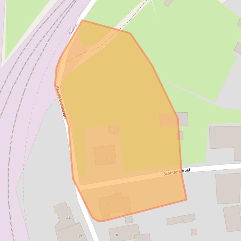 Kaart van postcodegebied 6122CT.