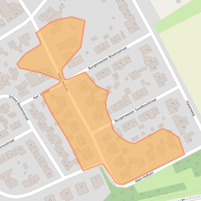 Kaart van postcodegebied 6122EG.