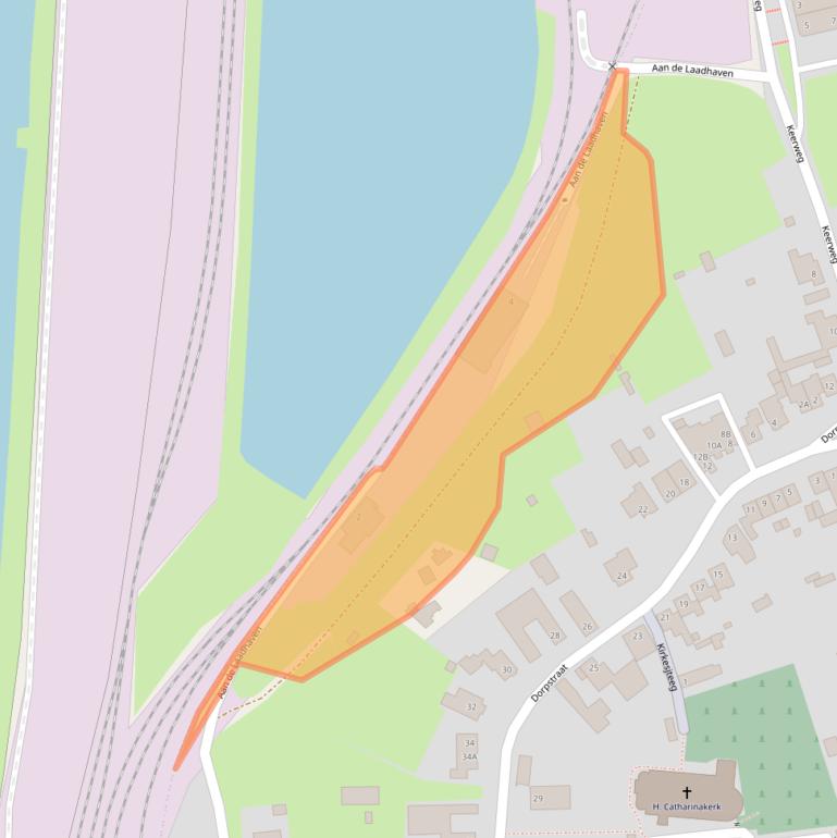 Kaart van postcodegebied 6122EX.