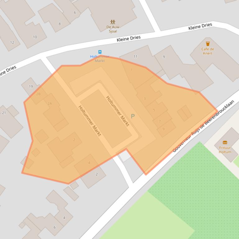 Kaart van postcodegebied 6123AE.