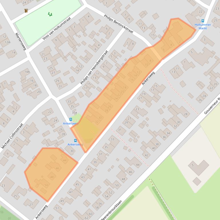 Kaart van postcodegebied 6123AG.