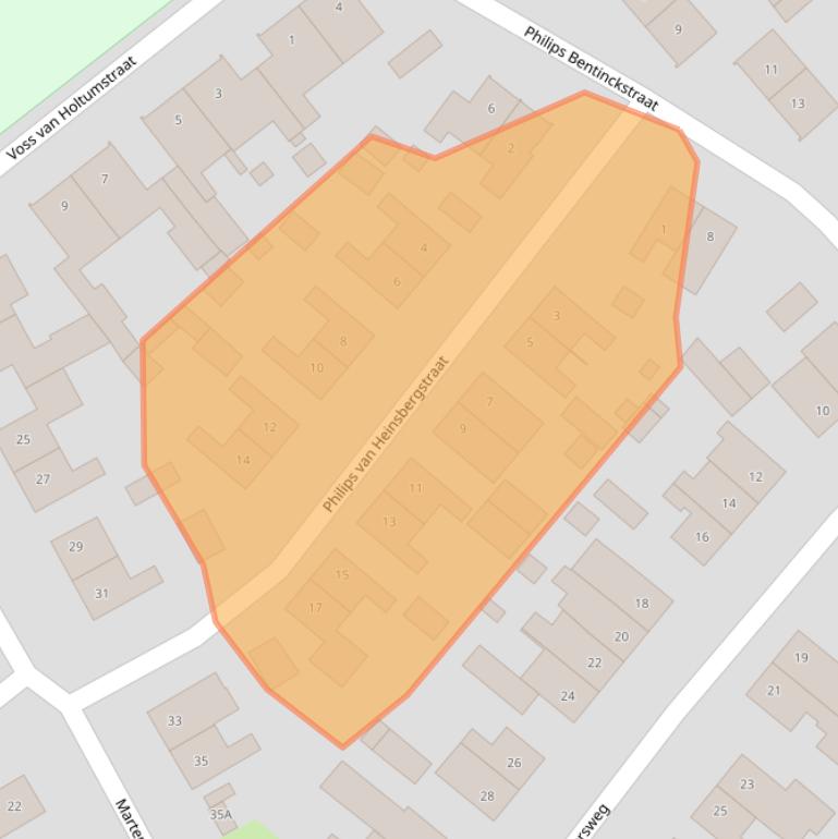 Kaart van postcodegebied 6123AT.