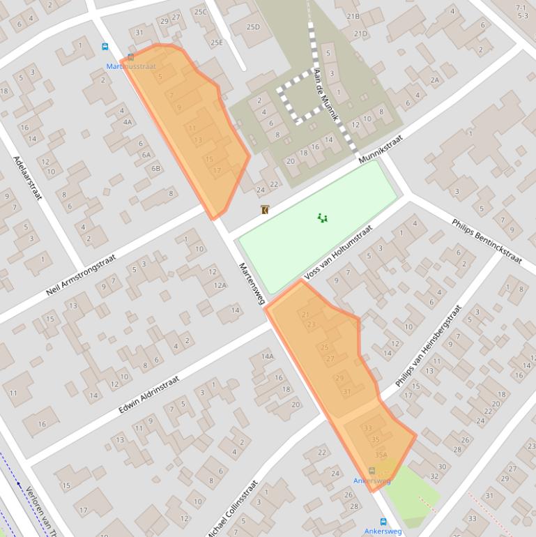Kaart van postcodegebied 6123AX.