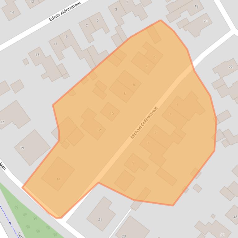 Kaart van postcodegebied 6123BC.