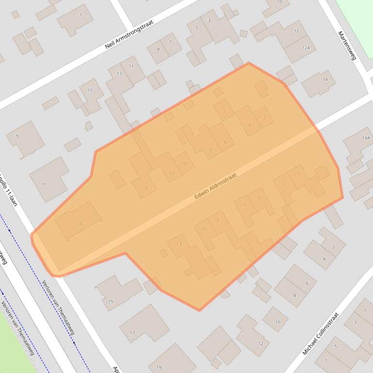 Kaart van postcodegebied 6123BD.