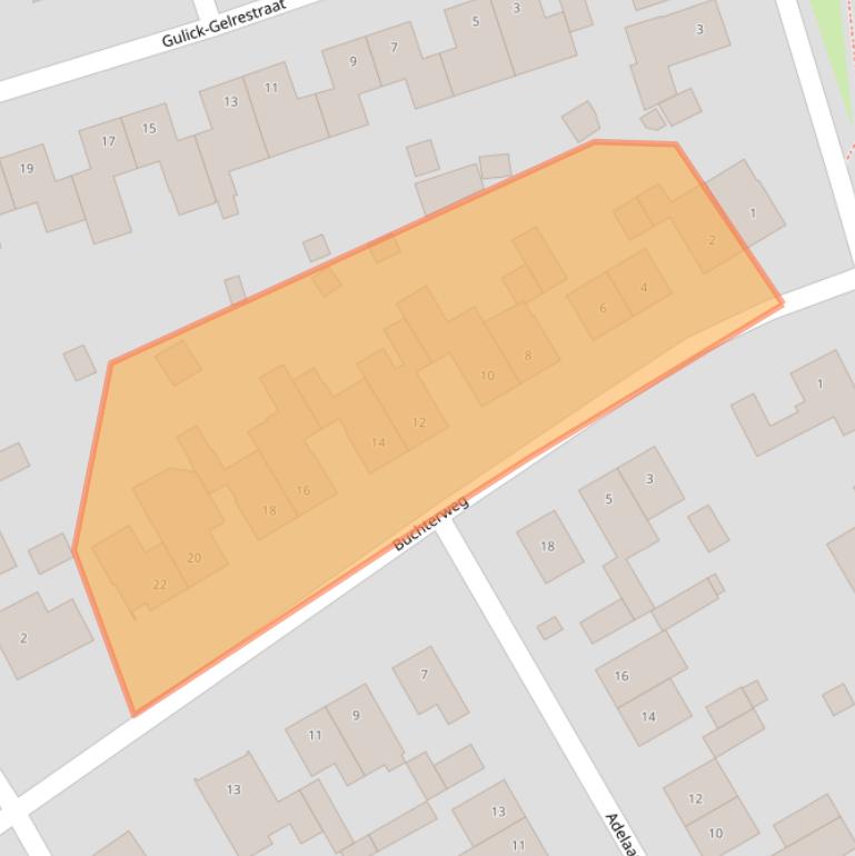 Kaart van postcodegebied 6123BH.