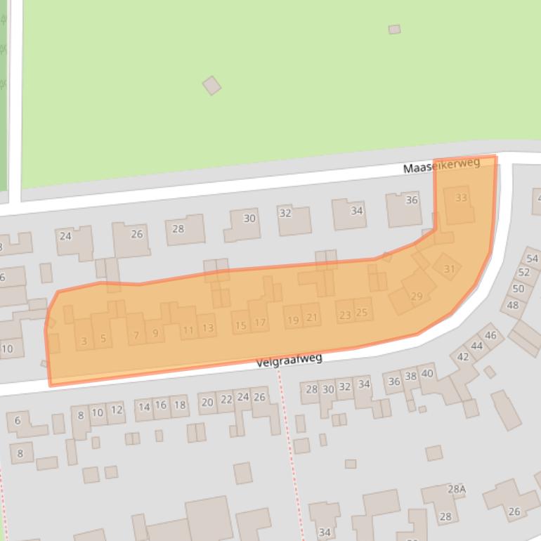 Kaart van postcodegebied 6123BR.