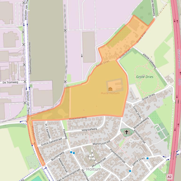 Kaart van postcodegebied 6123BX.