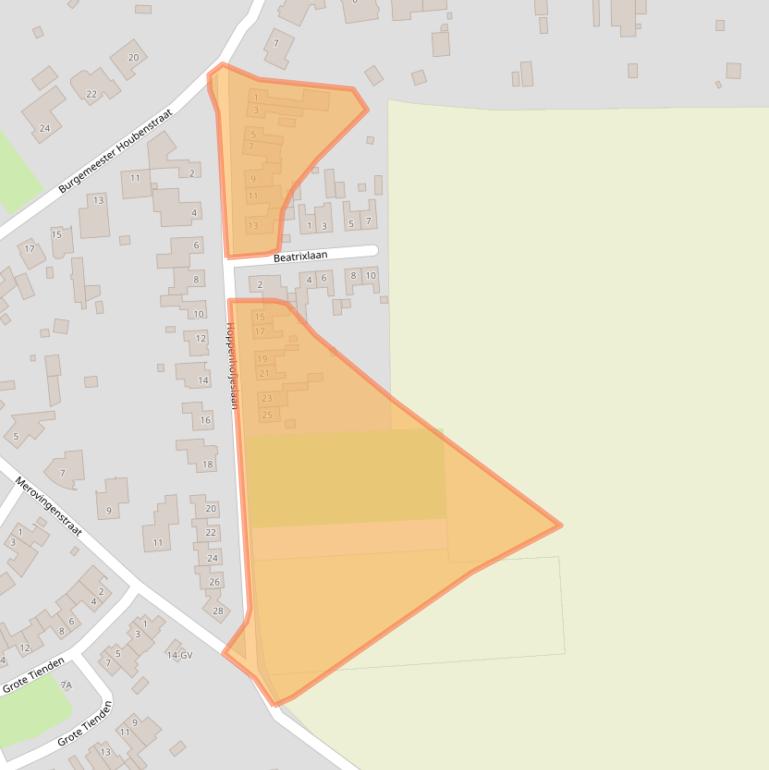 Kaart van postcodegebied 6124AD.