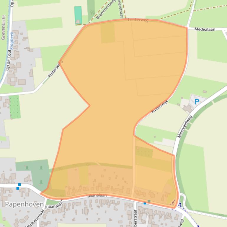 Kaart van postcodegebied 6124AG.