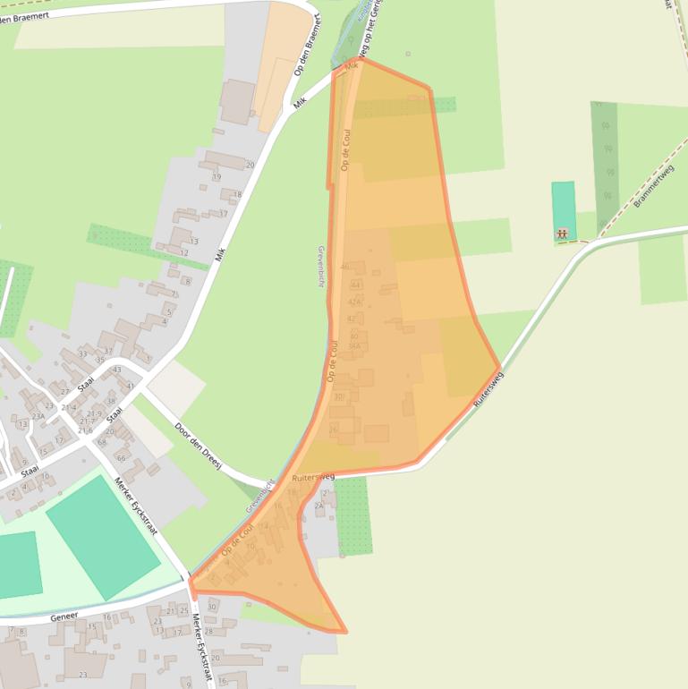 Kaart van postcodegebied 6124BB.