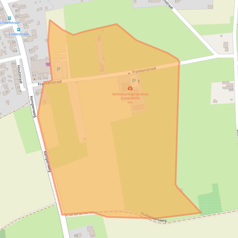 Kaart van postcodegebied 6124BG.