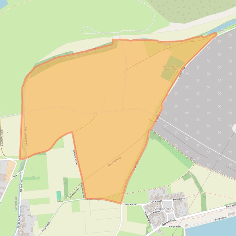 Kaart van postcodegebied 6124BJ.