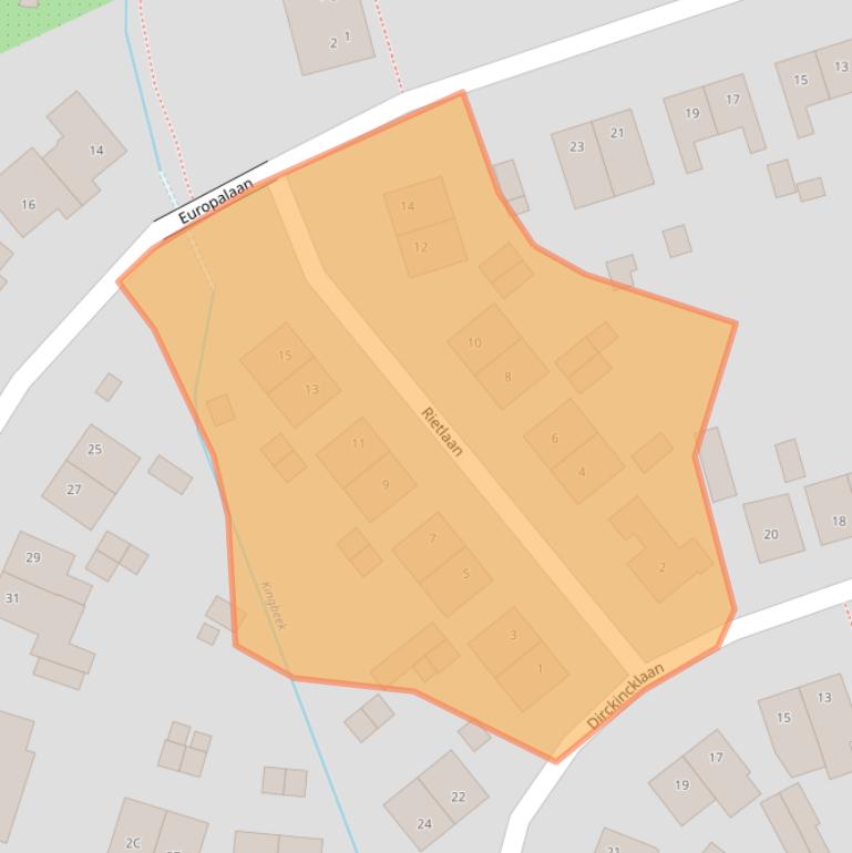 Kaart van postcodegebied 6125AL.