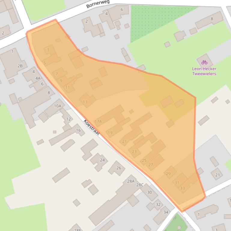 Kaart van postcodegebied 6125BD.