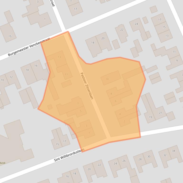 Kaart van postcodegebied 6125BP.