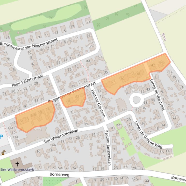 Kaart van postcodegebied 6125BV.