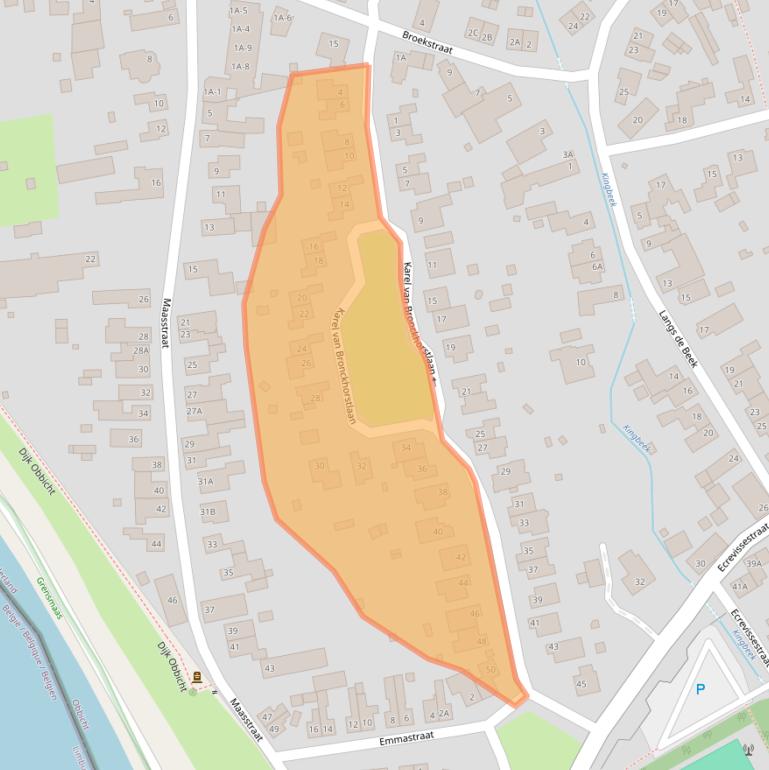 Kaart van postcodegebied 6125BZ.