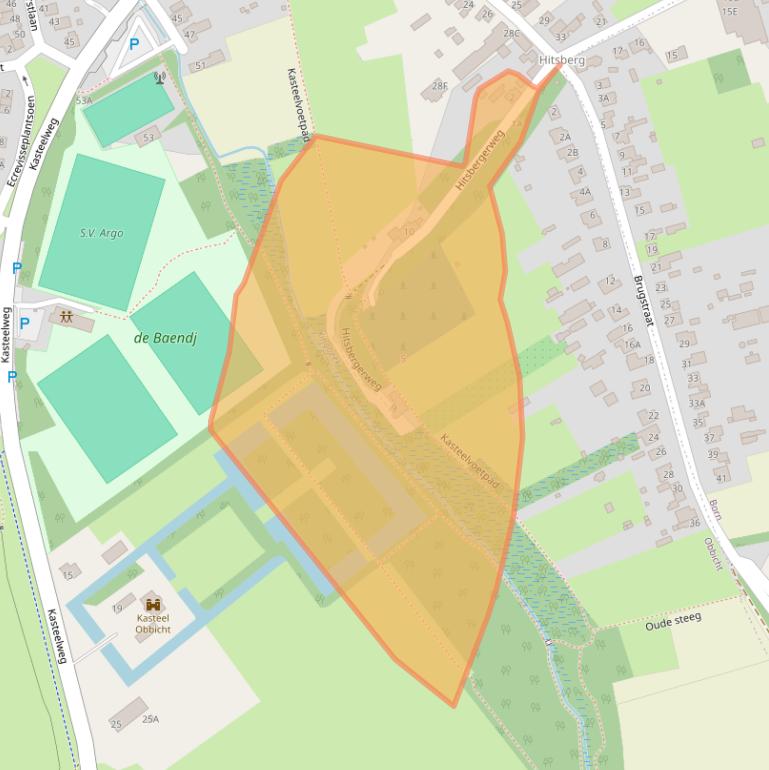 Kaart van postcodegebied 6125RD.