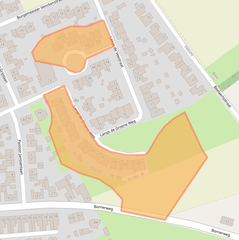 Kaart van postcodegebied 6125RL.