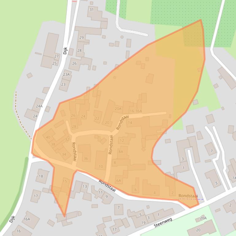 Kaart van postcodegebied 6127AD.