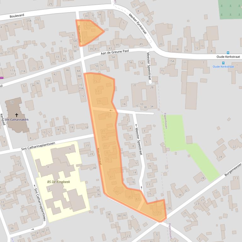 Kaart van postcodegebied 6127BA.