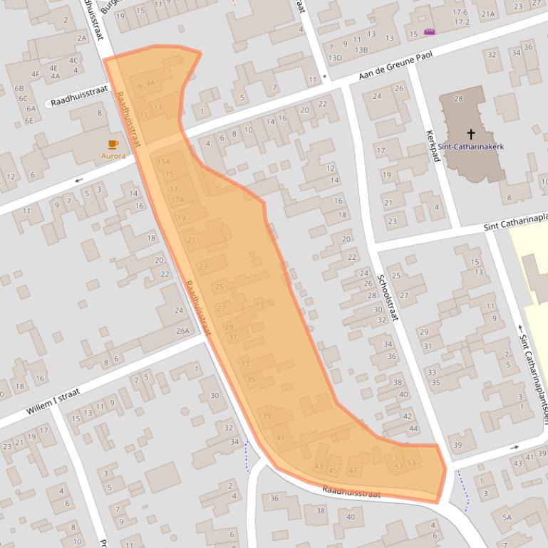 Kaart van postcodegebied 6127BK.