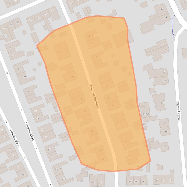 Kaart van postcodegebied 6127BR.