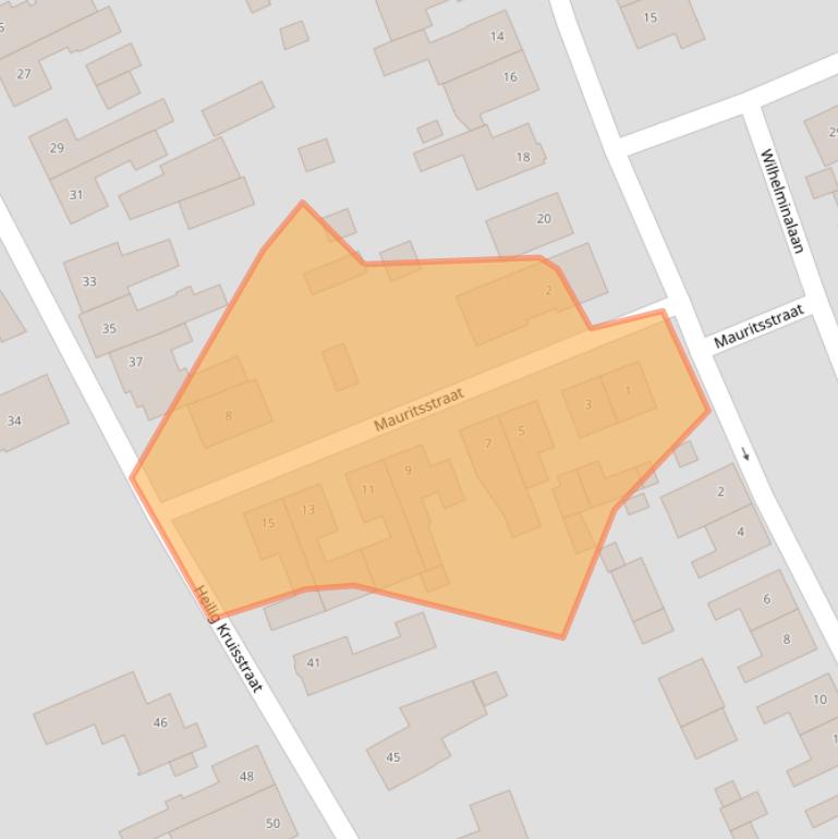 Kaart van postcodegebied 6127BV.