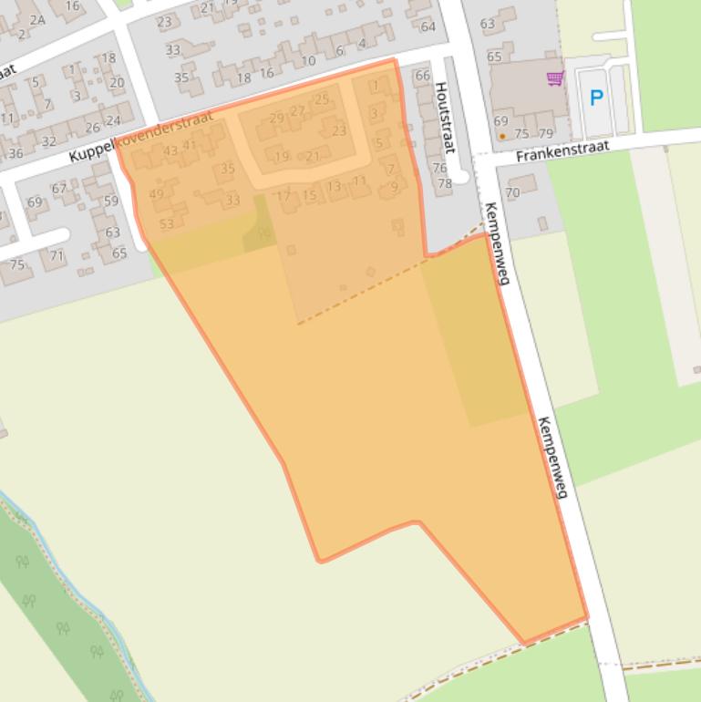 Kaart van postcodegebied 6127CP.