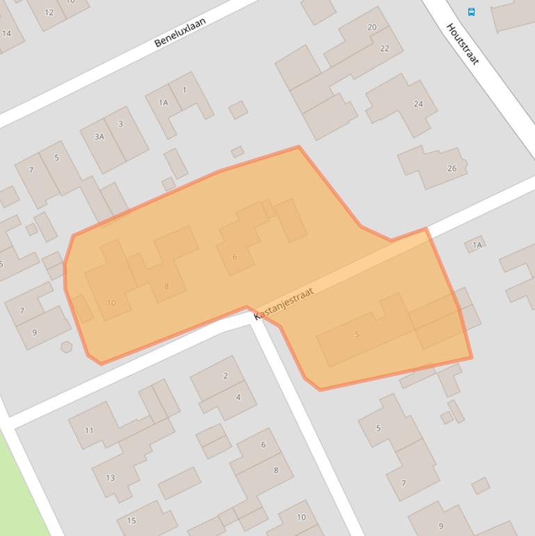 Kaart van postcodegebied 6127EA.