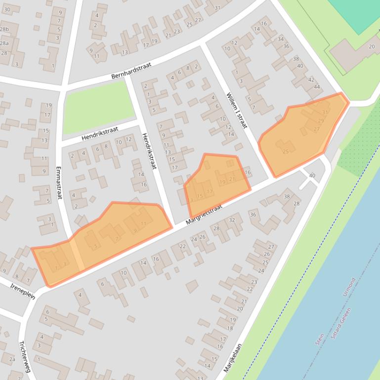 Kaart van postcodegebied 6129AD.