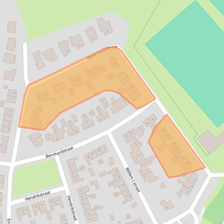 Kaart van postcodegebied 6129AH.