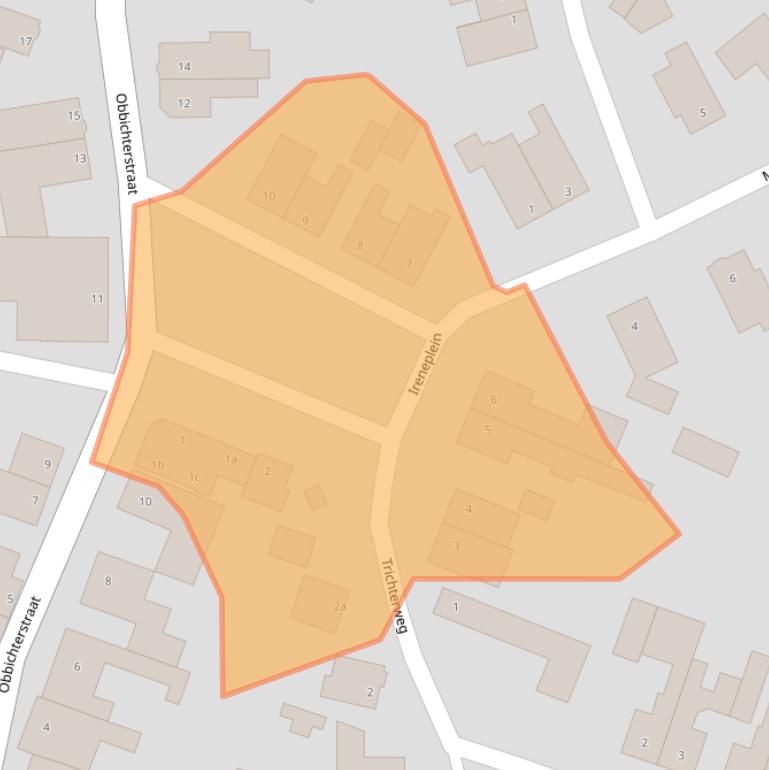 Kaart van postcodegebied 6129AP.