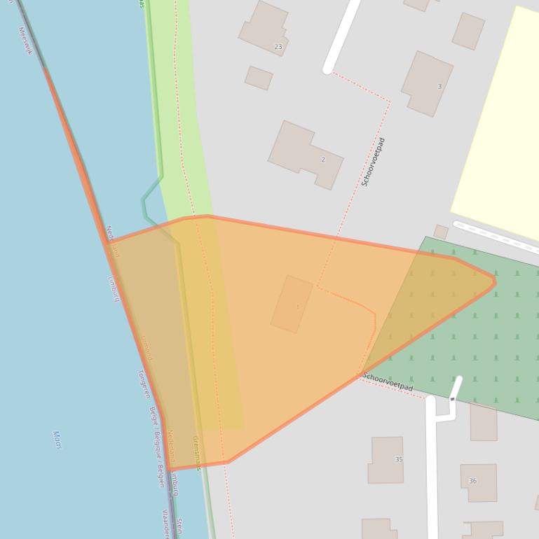 Kaart van postcodegebied 6129BB.