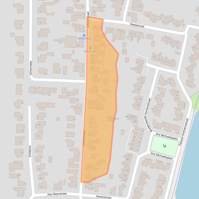 Kaart van postcodegebied 6129BV.