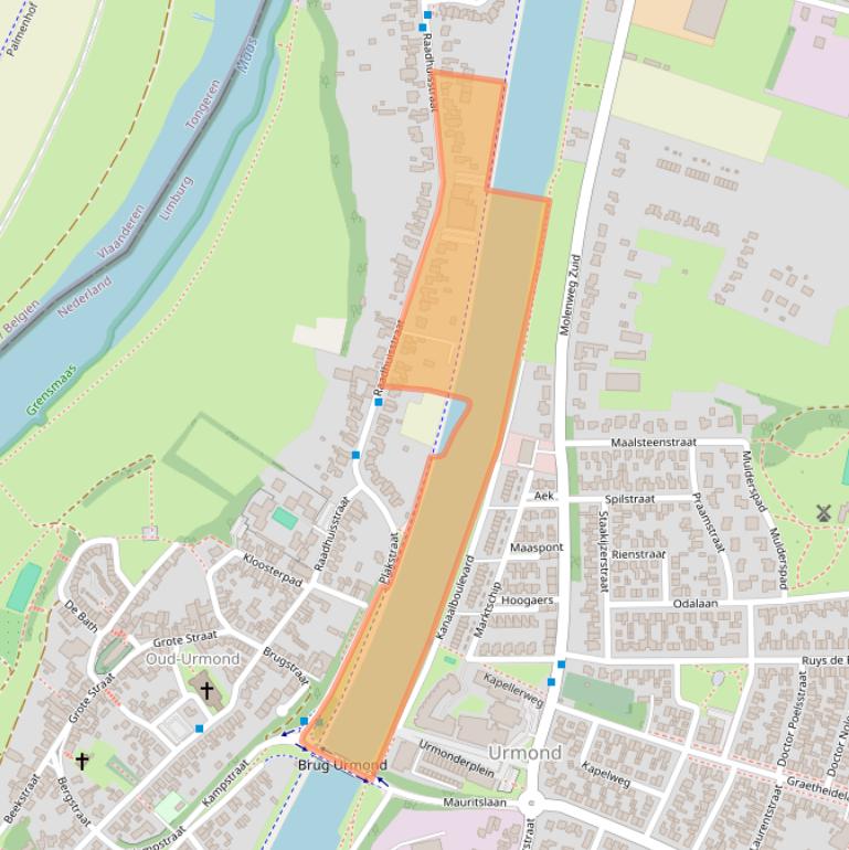 Kaart van postcodegebied 6129CE.